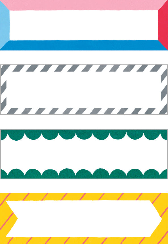 Pre-cut Decorative Tape KITTA WASHI Tape Basic / Frame 2