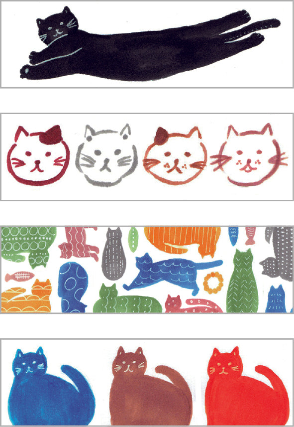 Pre-cut Decorative Tape KITTA WASHI Tape Basic / Cat