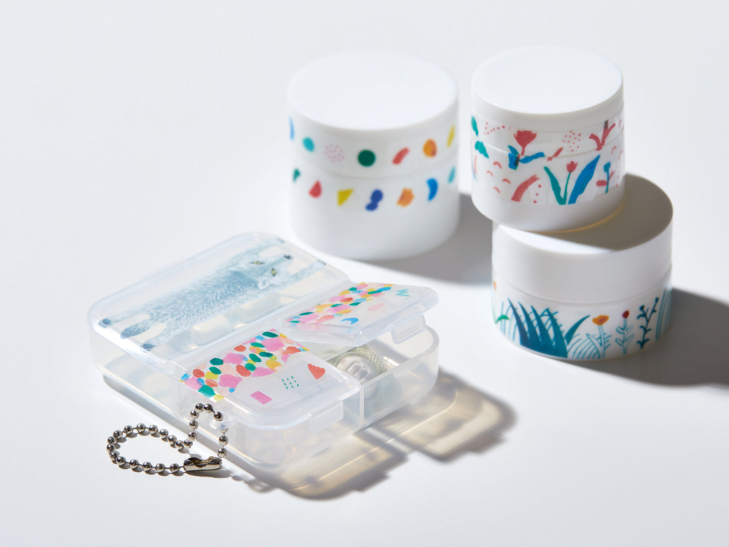SODA transparent Masking Tape 0.8" Sticker / Flower Crown