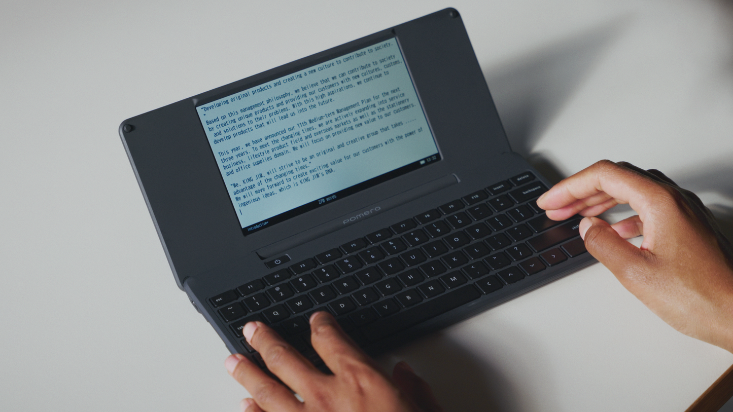 pomera - Full-Suite Typewriter For Focused Writing Includes Screen Protector Film