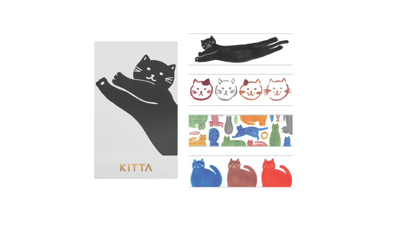 Pre-cut Decorative Tape KITTA WASHI Tape Basic / Cat