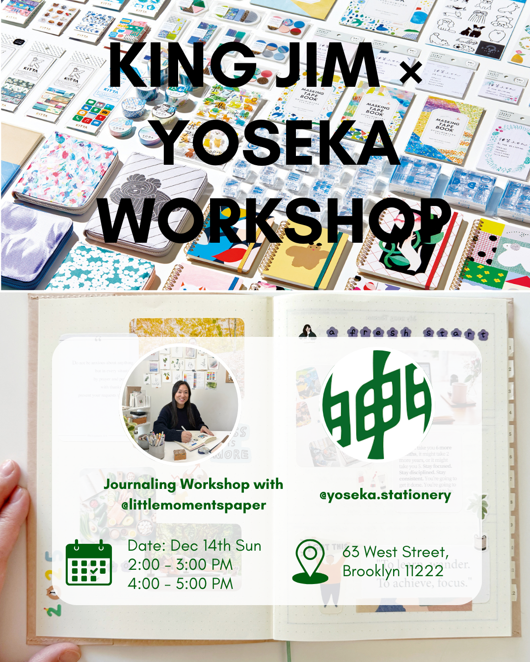 YOSEKA x KING JIM USA Workshop Admission