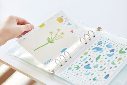 OTONA Sticker Collection - Binder Type Light Blue