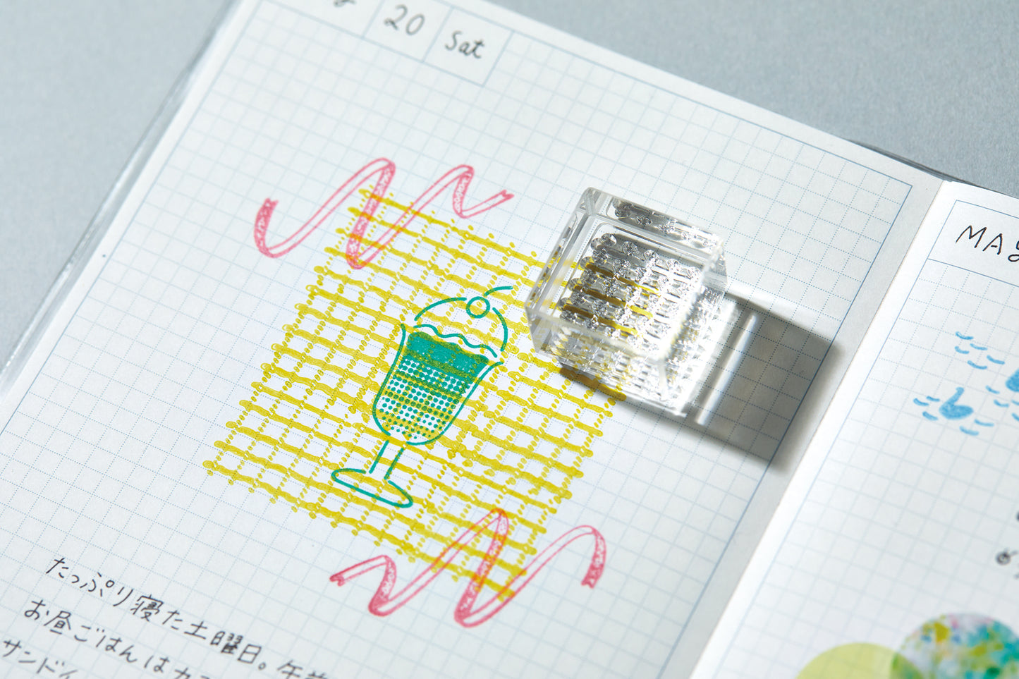 KORI JIRUSHI Crystal clarity stamp - 6 Set Box (Sweets set)