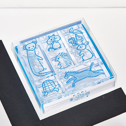 KORI JIRUSHI Crystal clarity stamp - 6 Set Box (Animal Set)