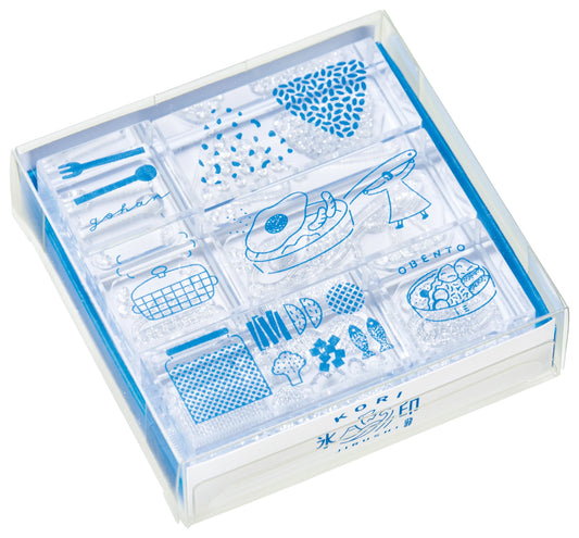 KORI JIRUSHI Crystal clarity stamp - 6 Set Box (Meal set)
